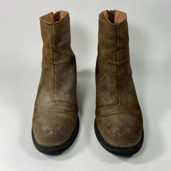 Leather ankle high booties - Picture 2 of 10